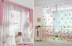 Шторы из органзы на кухню фото своими