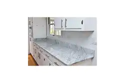 Parlaq mərmər mətbəx tezgahı fotoşəkili
