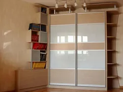 Bedroom wardrobes photos with side shelves