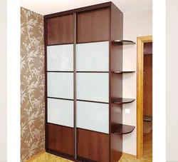 Bedroom wardrobes photos with side shelves