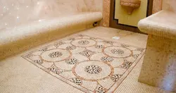 Плиткаҳои мозаикӣ барои ошёнаи ванна акс