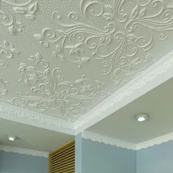 Foam ceiling tiles for the kitchen photo