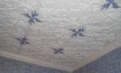 Foam ceiling tiles for the kitchen photo