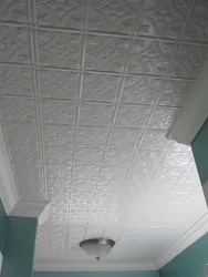 Foam ceiling tiles for the kitchen photo