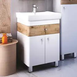 Hamam Şkafı Ilə Lavabo 55 Şəkil