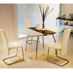 Beige table and chairs for the kitchen photo