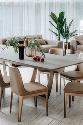 Beige Table And Chairs For The Kitchen Photo