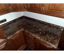 Black baseboard for kitchen countertop photo