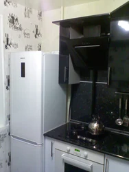 Gas Pipe Behind The Refrigerator In The Kitchen Photo