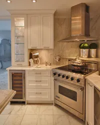 Photo of a kitchen with hob and hood