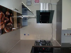 Photo of a gas pipe and hood in the kitchen