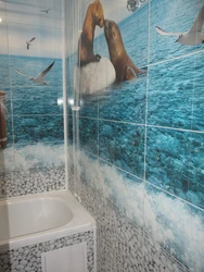 Panels In The Bathroom Photo With Dolphins