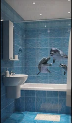 Panels In The Bathroom Photo With Dolphins