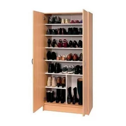 Corner Wardrobe And Shoe Rack In The Hallway Photo