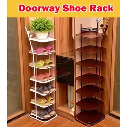 Corner Wardrobe And Shoe Rack In The Hallway Photo