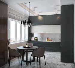 Ceiling In The Living Room Kitchen In Khrushchev Photo