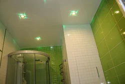 Ceiling in a small bath and toilet photo