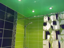 Ceiling in a small bath and toilet photo