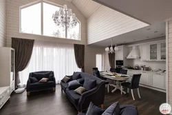 Second light in the living room of a one-story house photo
