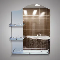 Photo of furniture with a mirror for the bathroom