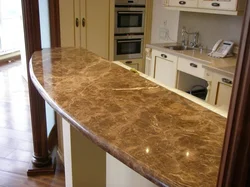 Photo Of Kitchen Bar Counters Made Of Marble