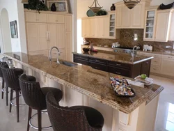 Photo Of Kitchen Bar Counters Made Of Marble
