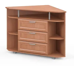Corner Chests Of Drawers In The Bedroom For TV Photo
