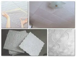Mətbəx Fotoşəkilindəki Divarlardakı Tavan Plitələri
