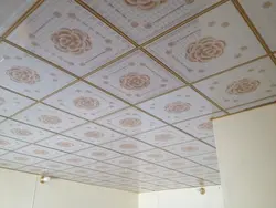 Потолочная плитка на стенах в кухне фото