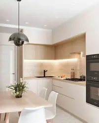 Kitchen interior sq m in modern style photo