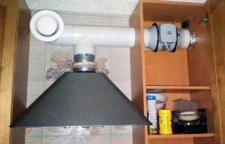 Ventilation for the kitchen with venting to the ventilation photo
