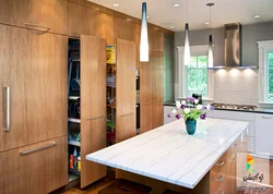 Full-Wall Wall Cabinets In The Kitchen Photo