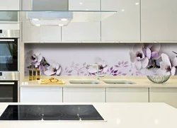 Apron With Flowers Made Of Plastic In The Kitchen Photo