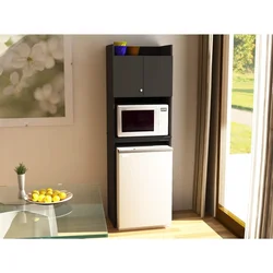 How to install a microwave and refrigerator in the kitchen photo