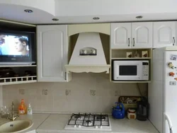 How to install a microwave and refrigerator in the kitchen photo