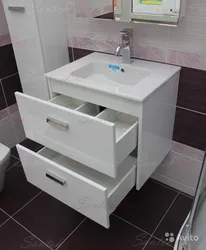 Bathroom cabinet with sink 60 cm photo