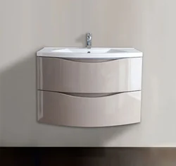 Bathroom cabinet with sink 60 cm photo