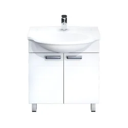 Lavabo ilə vanna otağı şkafı 60 sm fotoşəkil