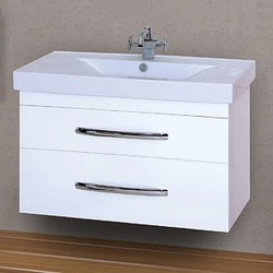 Bathroom cabinet with sink 60 cm photo