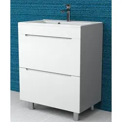Lavabo bilan hammom shkafi 60 sm fotosurat