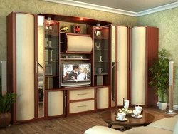 For dishes and clothes wall in the living room photo