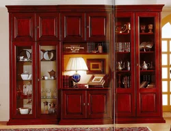 For dishes and clothes wall in the living room photo