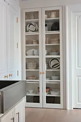 Шкафы на кухню напольные высокие фото в интерьере