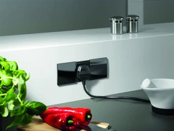 Sockets On The Countertop In The Kitchen Photo In The Interior