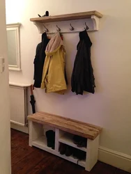 Shoe Shelves And Hangers In The Hallway Photo