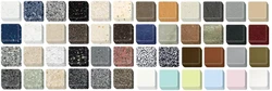 Colors of kitchen countertops made of artificial stone photo