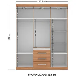 Wardrobe in the bedroom with a mirror photo dimensions