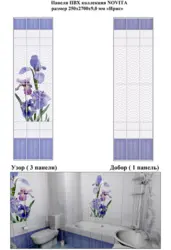 Sizes of plastic panels for bathroom walls photo