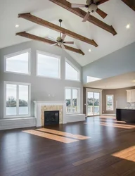 One-Story House With Second Light In The Living Room Photo