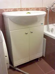 How to install a sink with a cabinet in the bathroom photo